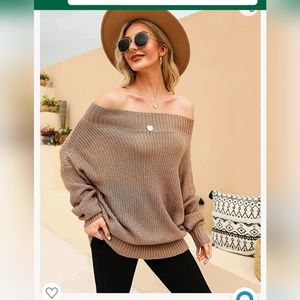 Amazon slouchy off shoulder sweater